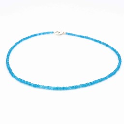 Vedere dettagli per Collana con rondelle di Apatite 3-3,5 mm e chiusura in argento Immagine di Collana con rondelle di Apatite 3-3,5 mm e chiusura in argento