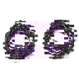 Vedere dettagli per Bracciale di perline tonde di ametista 6 mm "A Immagine di Bracciale di perline tonde di ametista 6 mm "A