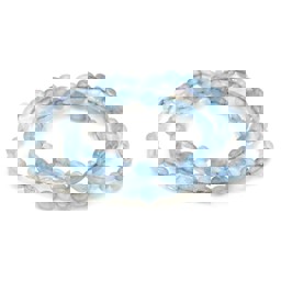 Vedere dettagli per Acquamarina nuggets 6mm bracciale extra Immagine di Acquamarina nuggets 6mm bracciale extra