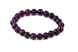 Bild von Amethyst fac. Kugeln  8mm Armband