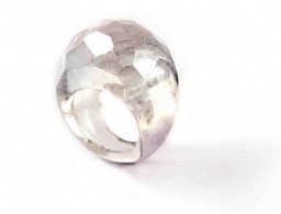 Zeige Details für Bergkristall Ring facettiert Marquise  Bild von Bergkristall Ring facettiert Marquise