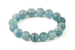 Vedere dettagli per Perline tonde Acquamarina 12 mm extra bracciale Immagine di Perline tonde Acquamarina 12 mm extra bracciale