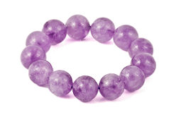 Vedere dettagli per Bracciale di perline tonde di ametista 16 mm (lavanda) Immagine di Bracciale di perline tonde di ametista 16 mm (lavanda)