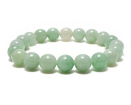 Vedere dettagli per Bracciale di perline tonde da 10 mm in Avventurina Immagine di Bracciale di perline tonde da 10 mm in Avventurina