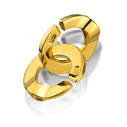 Zeige Details für Verschluss "C" Silber 925 vergoldet Bild von Verschluss "C" Silber 925 vergoldet