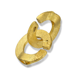 Zeige Details für Verschluss "C" Silber 925 vergoldet matt Bild von Verschluss "C" Silber 925 vergoldet matt