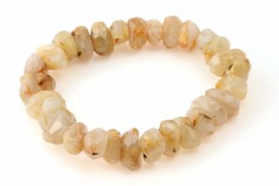 Zeige Details für Rutilquarz fac. Nuggets 15x20mm Armband Bild von Rutilquarz fac. Nuggets 15x20mm Armband