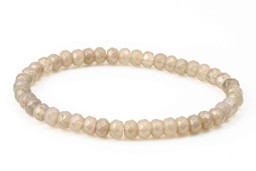 Vedere dettagli per Agata sfaccettata. Rondelle 6 mm bracciale grigio Immagine di Agata sfaccettata. Rondelle 6 mm bracciale grigio