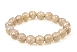 Vedere dettagli per Agata sfaccettata. Perline tonde 10 mm grigio Bracciale Immagine di Agata sfaccettata. Perline tonde 10 mm grigio Bracciale
