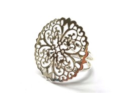 Image de Ring "Blume", ziseliert, 27mm, 925 Silber