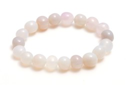 Vedere dettagli per Bracciale di nuggets di Agata 10-12 mm (grigio) Immagine di Bracciale di nuggets di Agata 10-12 mm (grigio)