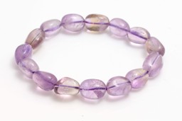 Vedere dettagli per Bracciale con nuggets di ametrino 12x16 mm Immagine di Bracciale con nuggets di ametrino 12x16 mm