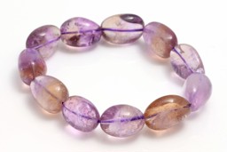 Vedere dettagli per Bracciale con nuggets di ametrino 13x18 mm Immagine di Bracciale con nuggets di ametrino 13x18 mm