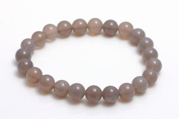 Vedere dettagli per Perline tonde da 8 mm per bracciale grigio Immagine di Perline tonde da 8 mm per bracciale grigio