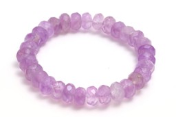 Zeige Details für Amethyst fac. Button 10mm (Lavendel) Armband Bild von Amethyst fac. Button 10mm (Lavendel) Armband