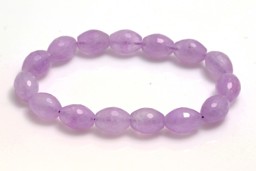 Vedere dettagli per Ametista sfaccettata. a forma di uovo 10x14mm (lavanda) bracciale Immagine di Ametista sfaccettata. a forma di uovo 10x14mm (lavanda) bracciale