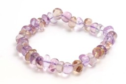 Vedere dettagli per Bracciale di ametrine Big chips 10 mm Immagine di Bracciale di ametrine Big chips 10 mm