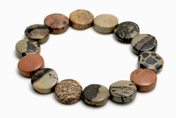 Vedere dettagli per Bracciale Diaspro artistico 14mm Immagine di Bracciale Diaspro artistico 14mm