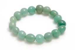 Vedere dettagli per Bracciale con nuggets di Avventurina da 10-12 mm Immagine di Bracciale con nuggets di Avventurina da 10-12 mm