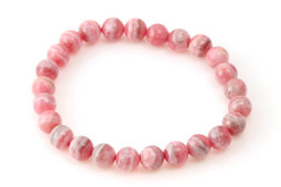 Zeige Details für Rhodochrosit Kugeln Armband TOP Bild von Rhodochrosit Kugeln Armband TOP
