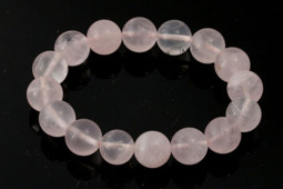 Vedere dettagli per Bracciale con perline rosa da 12 mm Immagine di Bracciale con perline rosa da 12 mm