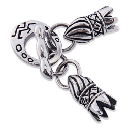 Zeige Details für Verschluss Silber Extra "Toggle" ca.65x13mm (passend für 4mm Lederband) Bild von Verschluss Silber Extra "Toggle" ca.65x13mm (passend für 4mm Lederband)