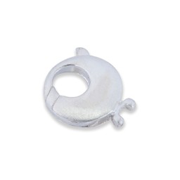 Zeige Details für Karabiner Rund matt 15mm, Silber 925 Bild von Karabiner Rund matt 15mm, Silber 925