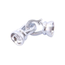 Vedere dettagli per Chiusura a clip 13x7 mm, argento 925 Immagine di Chiusura a clip 13x7 mm, argento 925