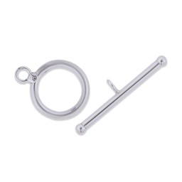 Zeige Details für Verschluss Toggle Rund 7mm, Silber 925 Bild von Verschluss Toggle Rund 7mm, Silber 925