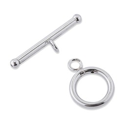 Zeige Details für Verschluss Toggle Rund 14mm, Silber 925 Bild von Verschluss Toggle Rund 14mm, Silber 925