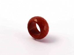 Bild von Roter Jaspis Ring facetiert 14mm