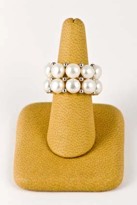 Immagine di Perlen Ringe 2-reihig mit Silberkugeln