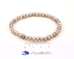 Bild von Perlen Armband Rund  5-5.5mm, peach