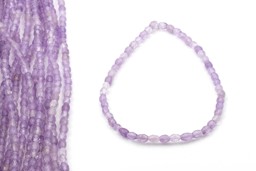Bild von Amethyst fac. Oval 8x6mm Strang (Lavendel)