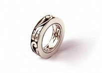 Image de Ring mit versch. Symbolen, 8mm, 925 Silber
