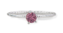 Bild von Turmalin pink/rot "Diamantisiert" Ring. Silber 925