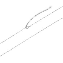 Bild von Silberkette "Rolo-Oval" 1 x 1.2mm, Silber