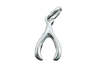 Image de Silber Wishbone 10x18mm Anhänger. Silber 925