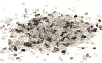 Bild von Bergkristall mit Einschlüssen mini Trommelsteine (VE: 2.5kg)