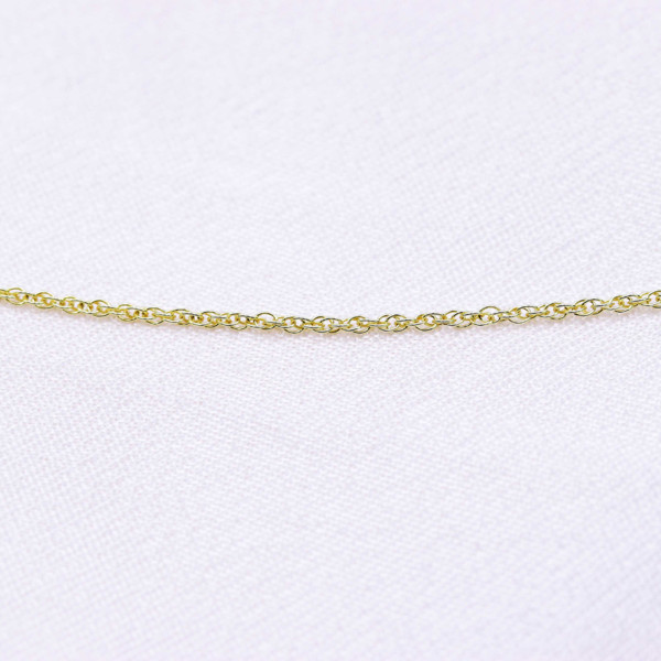 Bild von Silberkette "Königskette" 1mm, Vergoldet