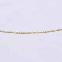 Bild von Silberkette Rolo Oval 3mm - 65cm, Silber vergoldet