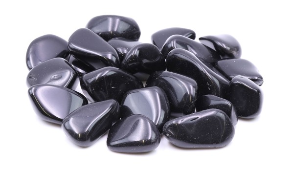 Bild von Obsidian schwarz Trommelsteine Extra (VE: 500g)