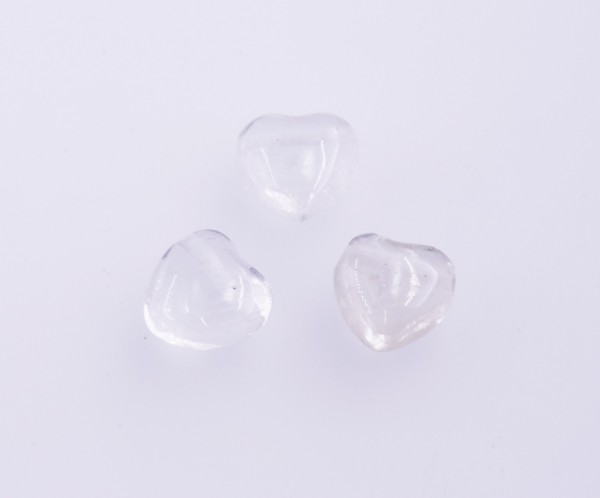 Bild von Bergkristall "Love Hearts" 20mm mit 2.5mm Loch Anhänger