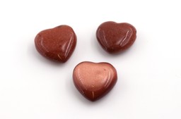 Bild von Goldfluss rot "Love Hearts" 30mm mit Loch Anhänger