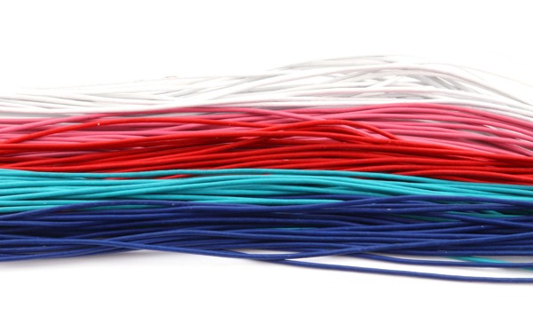 Bild von  Lederband rund farbig  1mm à 1m lang, Ziegenleder (VE: 100 Stk)