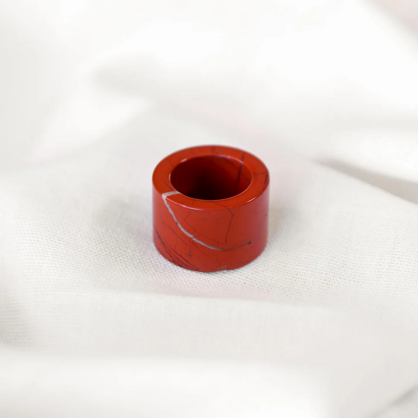 Image de Roter Jaspis Ring 15-17mm