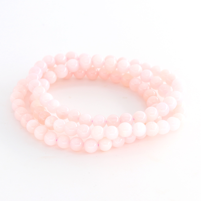 Image de Andenopal Kugeln  6mm Armband pink