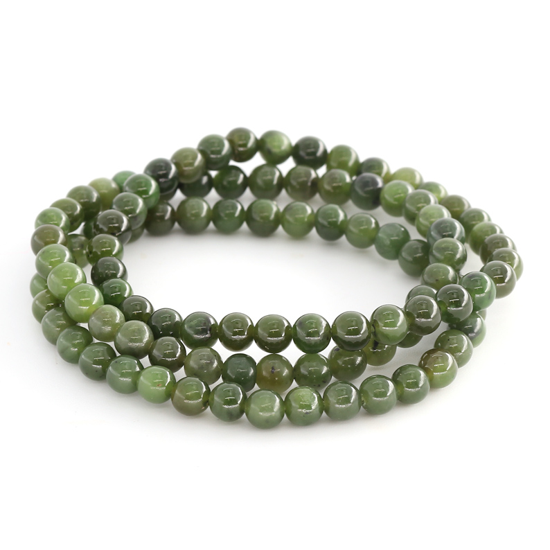 Bild von Canada Jade Kugeln  6mm Armband