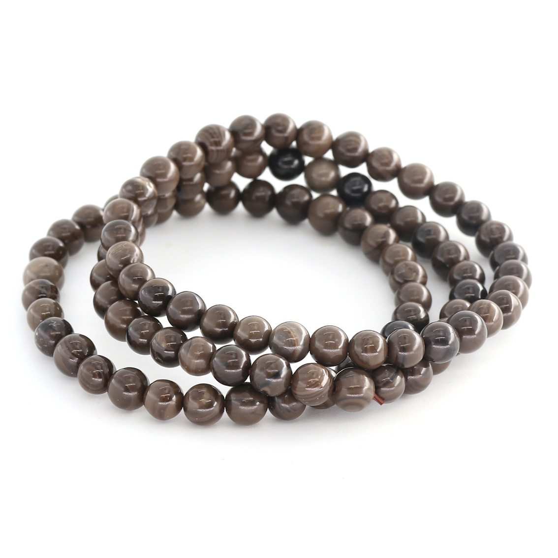 Immagine di Choco Achat Kugeln  6mm Armband