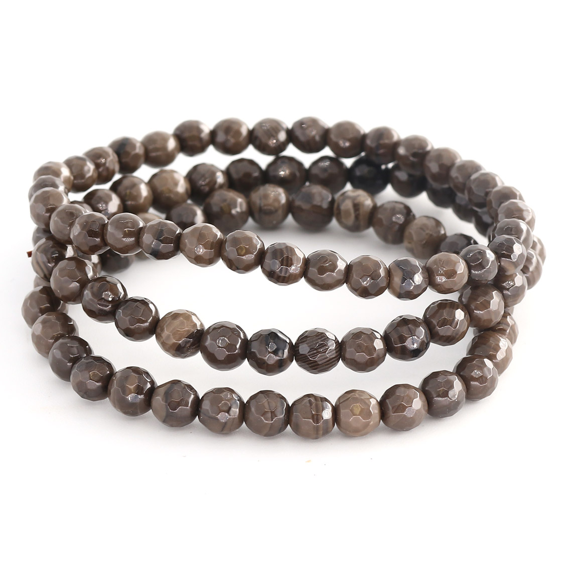 Immagine di Choco Achat fac. Kugeln  6mm Armband